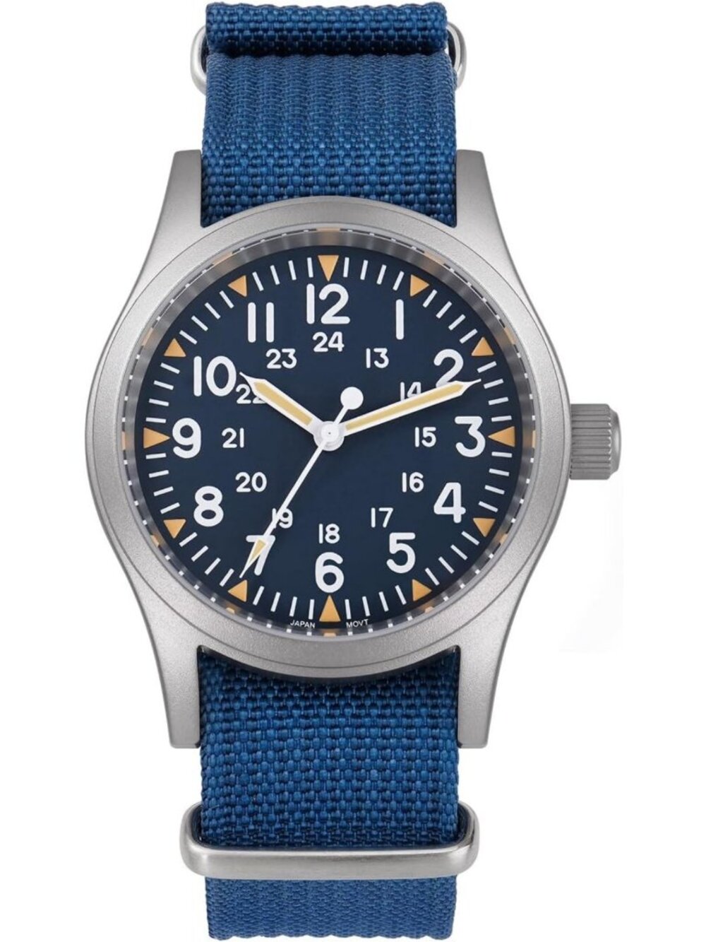 Men's 38mm Quartz Field Watch with Sweep Hand, Durable & Stylish Outdoor